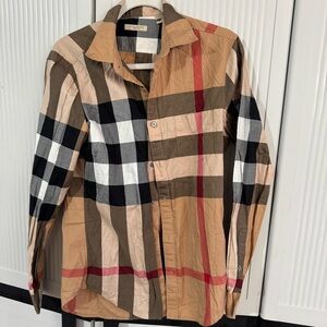Burberry Brit plaid Button-Up Shirt size small